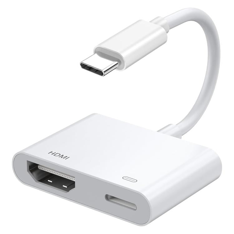 محول فيديو USB-C/تايب-سي إلى HDMI+USB-C/تايب-سي، تايب-سي 4K/30HZ