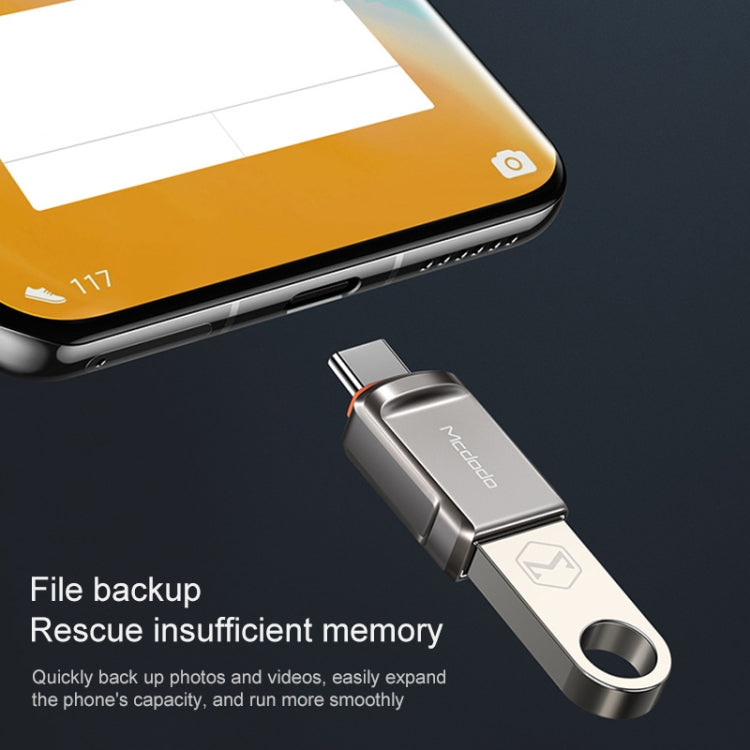 محول MCDODO USB 3.0 أنثى إلى USB-C / Type-C ذكر OTG لفلاش USB، USB-C / Type-C