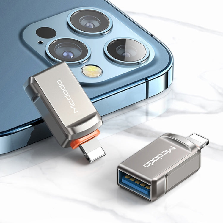 محول MCDODO USB 3.0 أنثى إلى ذكر 8 دبابيس OTG لفلاش USB، 8 دبابيس
