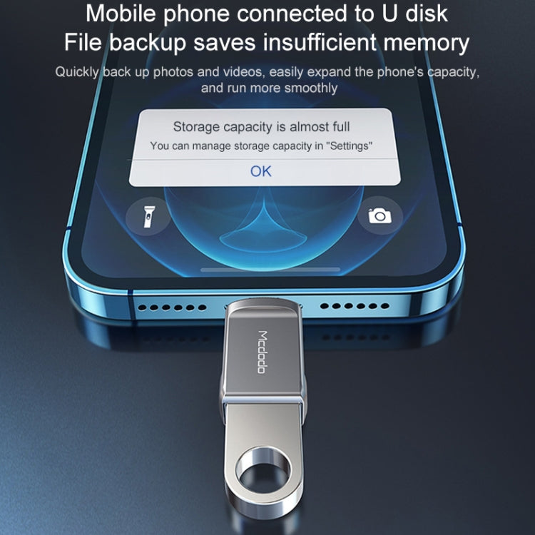 محول MCDODO USB 3.0 أنثى إلى ذكر 8 دبابيس OTG لفلاش USB، 8 دبابيس