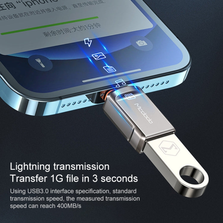 محول MCDODO USB 3.0 أنثى إلى ذكر 8 دبابيس OTG لفلاش USB، 8 دبابيس