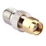 2 PCS F Female to RP-SMA Male Connector, 2Pcs F Female to RP-SMA Male
