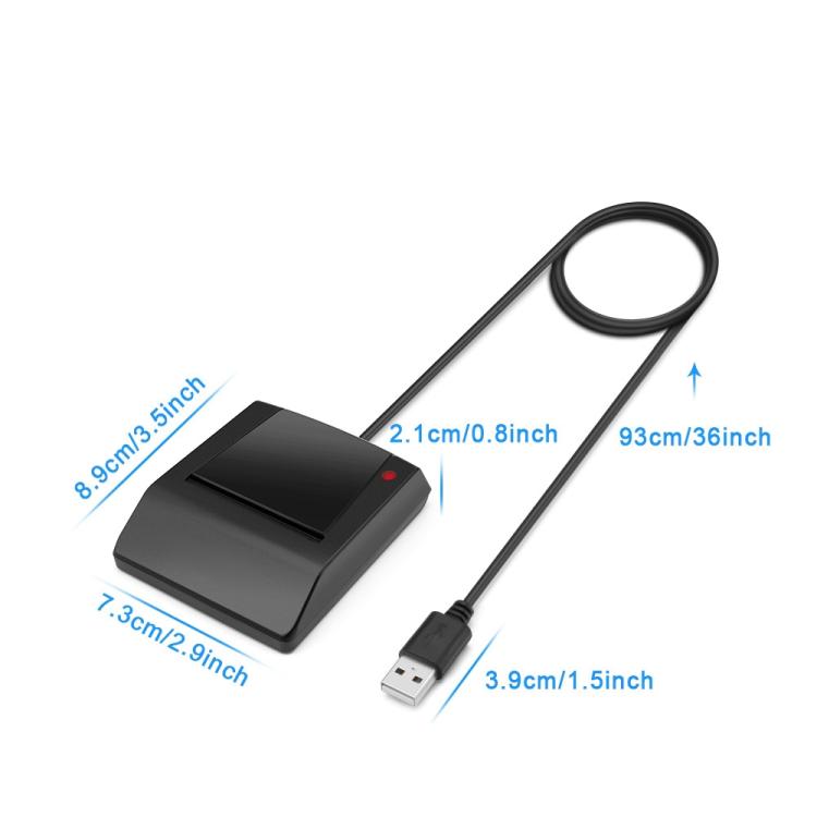 قارئ بطاقة ذكية ROCKETEK RT-SCR4 CAC IC SIM Chip، RT-SCR4