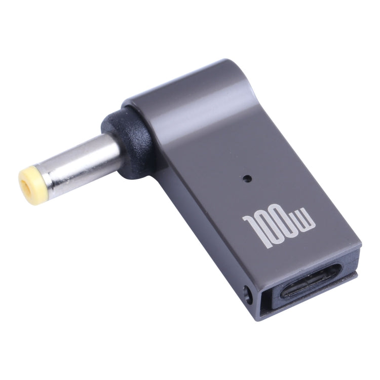 محول شحن كمبيوتر USB-C / Type-C أنثى إلى DC 4.8x1.7 مم ذكر بقوة 100 واط، Type-C أنثى إلى DC 4.8x1.7 مم ذكر