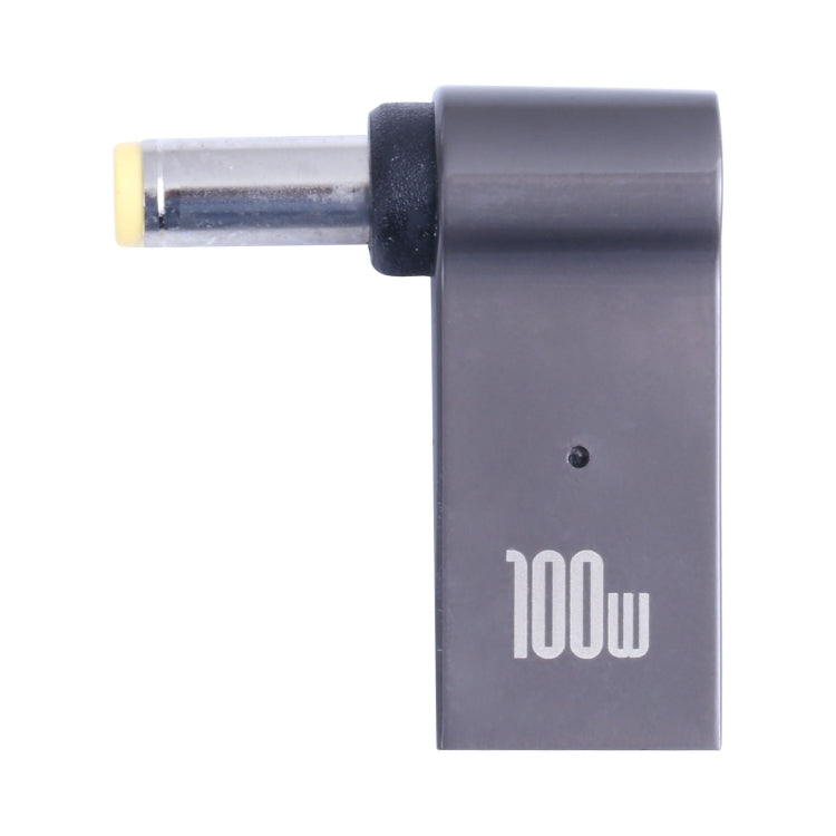 محول شحن كمبيوتر USB-C / Type-C أنثى إلى DC 5.5x1.7 مم ذكر بقوة 100 واط لأيسر، Type-C أنثى إلى DC 5.5x1.7 مم ذكر