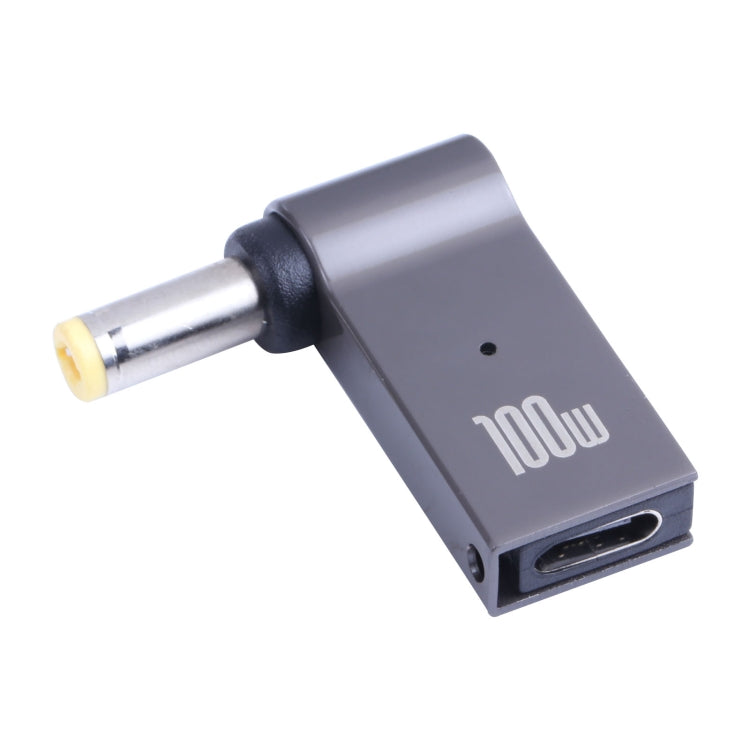 محول شحن كمبيوتر USB-C / Type-C أنثى إلى DC 5.5 × 2.5 مم ذكر بقوة 100 واط لينوفو، Type-C أنثى إلى DC 5.5x2.5 مم ذكر