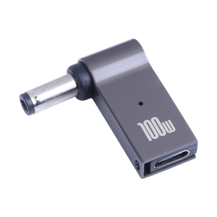 محول شحن كمبيوتر 100 واط USB-C / تايب-سي أنثى إلى DC 5.5 x 2.1mm ذكر، تايب-سي أنثى إلى DC 5.5 x 2.1mm ذكر