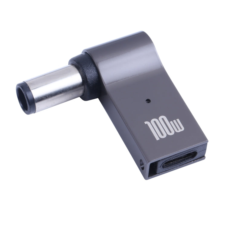 محول شحن كمبيوتر 100 واط USB-C / تايب-سي أنثى إلى DC 7.4x0.6mm ذكر لأجهزة Dell، تايب-سي أنثى إلى DC 7.4x0.6mm ذكر (لـ Dell)