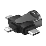 محول OTG 3 في 1، USB إلى Type-C / Micro USB / 8 دبوس