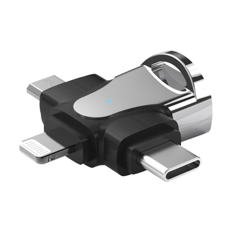 محول OTG 3 في 1، USB إلى Type-C / Micro USB / 8 دبوس
