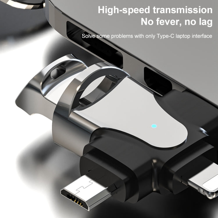 محول OTG 3 في 1، USB إلى Type-C / Micro USB / 8 دبوس