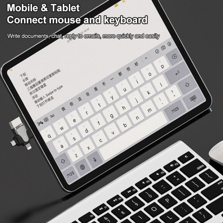 محول OTG 3 في 1، USB إلى Type-C / Micro USB / 8 دبوس