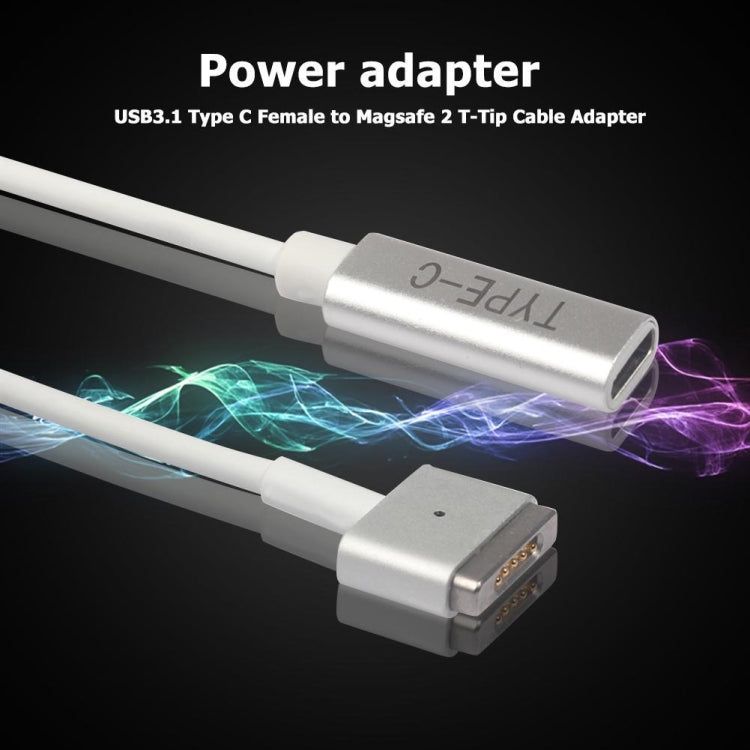محول شحن 5 دبابيس MagSafe 2 (على شكل T) إلى USB-C / Type-C PD، من Type-C إلى MagSafe 2