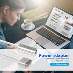 محول شحن 5 دبابيس MagSafe 2 (على شكل T) إلى USB-C / Type-C PD، من Type-C إلى MagSafe 2