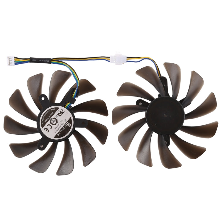 مروحة تبريد بطاقة رسومات VGA 4 دبابيس DC 12V لبطاقة Zotac Geforce GTX 1080 Ti GTX 1080Ti AMP Edition، القطر: 95 مم، زوج، القطر: 95 مم