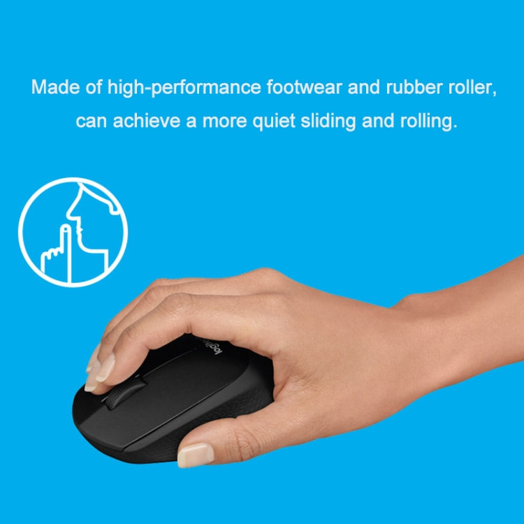 فأرة بصرية لاسلكية صامتة Logitech M330 مع مستقبل Micro USB