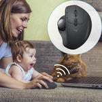 فأرة بصرية لاسلكية بتقنية Bluetooth + Unifying ثنائية الوضع بدقة 440DPI من Logitech MX ERGO S، MX ERGO S