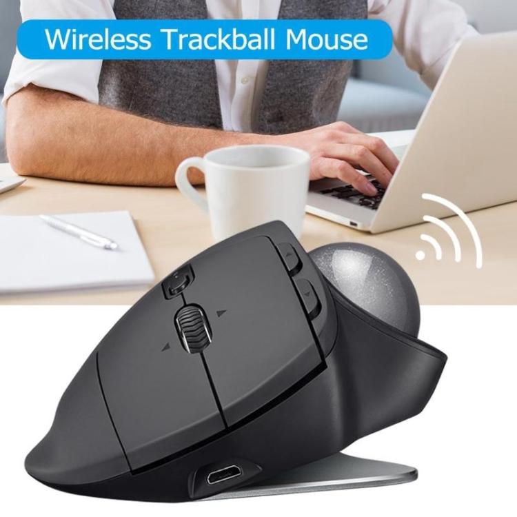 فأرة بصرية لاسلكية بتقنية Bluetooth + Unifying ثنائية الوضع بدقة 440DPI من Logitech MX ERGO S، MX ERGO S