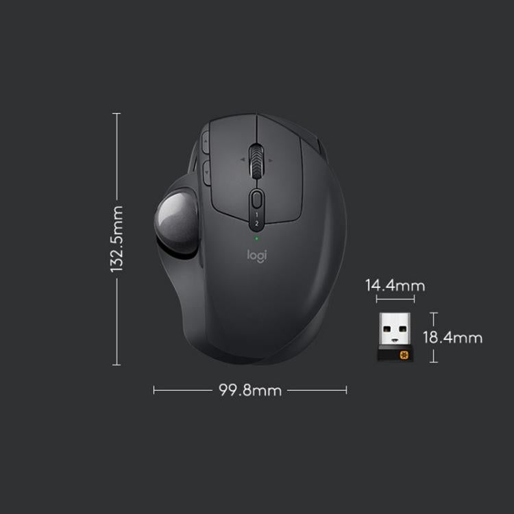فأرة بصرية لاسلكية بتقنية Bluetooth + Unifying ثنائية الوضع بدقة 440DPI من Logitech MX ERGO S، MX ERGO S