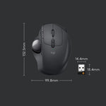 Logitech MX ERGO S 440DPI Bluetooth + Unifying Dual-mode Wireless Trackball Optical Mouse, MX ERGO S