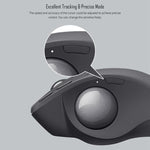 فأرة بصرية لاسلكية بتقنية Bluetooth + Unifying ثنائية الوضع بدقة 440DPI من Logitech MX ERGO S، MX ERGO S