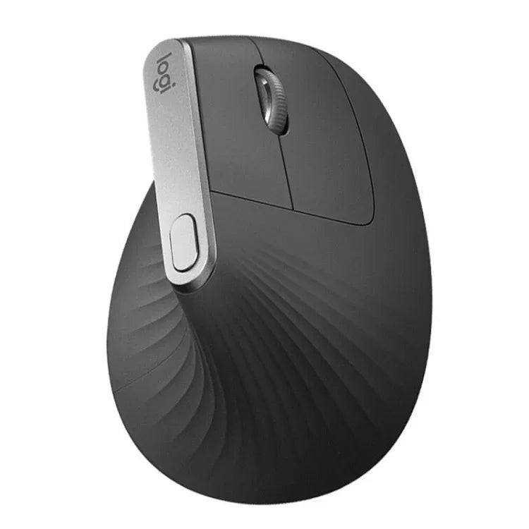 فأرة بصرية عمودية لاسلكية مريحة من Logitech MX Vertical بدقة 4000DPI مع USB-C / Type-C + Unifying + Bluetooth بثلاثة أوضاع، MX Vertical