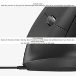 فأرة بصرية عمودية لاسلكية مريحة من Logitech MX Vertical بدقة 4000DPI مع USB-C / Type-C + Unifying + Bluetooth بثلاثة أوضاع، MX Vertical
