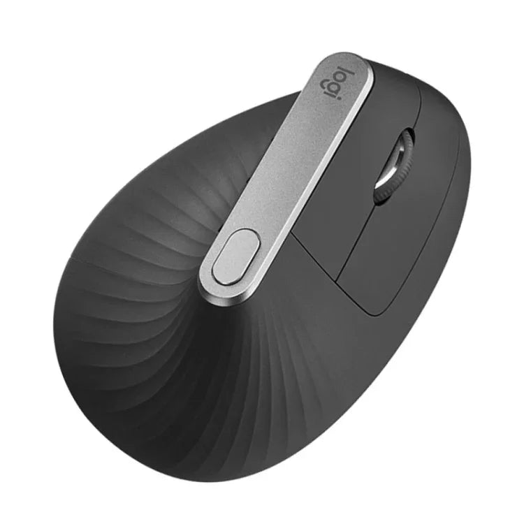 فأرة بصرية عمودية لاسلكية مريحة من Logitech MX Vertical بدقة 4000DPI مع USB-C / Type-C + Unifying + Bluetooth بثلاثة أوضاع، MX Vertical