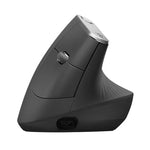 فأرة بصرية عمودية لاسلكية مريحة من Logitech MX Vertical بدقة 4000DPI مع USB-C / Type-C + Unifying + Bluetooth بثلاثة أوضاع، MX Vertical