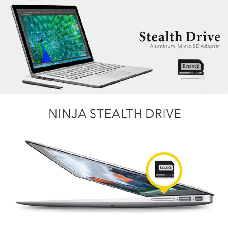 حافظة بطاقة SD من BASEQI مصنوعة من سبائك الألمنيوم مخفية لجهاز لابتوب Lenovo YOGA 900، لجهاز Lenovo YOGA 900