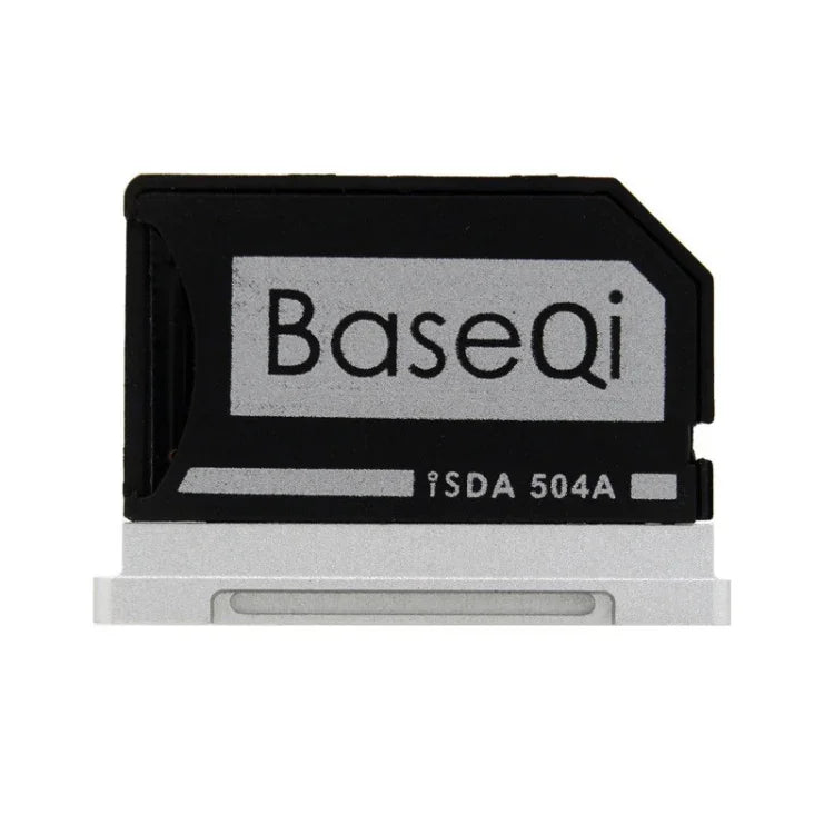 حافظة بطاقة SD من BASEQI 504ASV مصنوعة من سبائك الألمنيوم مخفية لأجهزة لابتوب Macbook Pro Retina مقاس 15 بوصة (نهاية 2013 - منتصف 2015)، لأجهزة Macbook Pro Retina 15