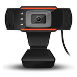 كاميرا ويب A870C3 بدقة 480P مع قابس USB وكاميرا كمبيوتر مع ميكروفون يمتص الصوت و3 مصابيح LED، طول الكابل: 1.4 متر، A870C3 (برتقالي)