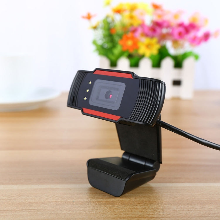 كاميرا ويب A870C3 بدقة 480P مع قابس USB وكاميرا كمبيوتر مع ميكروفون يمتص الصوت و3 مصابيح LED، طول الكابل: 1.4 متر، A870C3 (برتقالي)