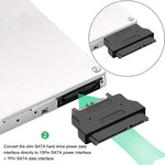 محول SATA أنثى 22 دبوس إلى SLIMLINE SATA ذكر 13 دبوس، SATA أنثى 22 دبوس إلى SATA ذكر 13 دبوس