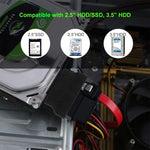 محول SATA أنثى 22 دبوس إلى SLIMLINE SATA ذكر 13 دبوس، SATA أنثى 22 دبوس إلى SATA ذكر 13 دبوس