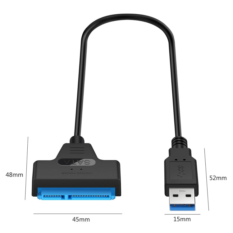 محول كابل SATA إلى USB 3.0 احترافي لتوسيع محرك الأقراص الصلبة SSD بحجم 2.5 بوصة، 2.5 بوصة