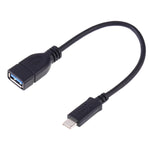 كابل محول OTG USB-C 3.1 / Type-C ذكر إلى USB 3.0 أنثى، الطول: 20 سم، ZSSG-9B20OTG