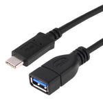 كابل محول OTG USB-C 3.1 / Type-C ذكر إلى USB 3.0 أنثى، الطول: 20 سم، ZSSG-9B20OTG