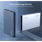 غلاف محرك أقراص SSD ميكانيكي ORICO DD25 C3 بحجم 2.5 بوصة Type-C إلى Type-C و USB، السعة المدعومة: 6 تيرابايت