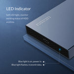 غلاف محرك أقراص SSD ميكانيكي ORICO DD25 C3 بحجم 2.5 بوصة Type-C إلى Type-C و USB، السعة المدعومة: 6 تيرابايت