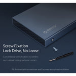 غلاف محرك أقراص SSD ميكانيكي ORICO DD25 C3 بحجم 2.5 بوصة Type-C إلى Type-C و USB، السعة المدعومة: 6 تيرابايت