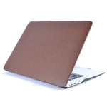 غطاء لابتوب من جلد PU لماك بوك إير 13.3 بوصة A1466 2012-2017 / A1369 2010-2012
