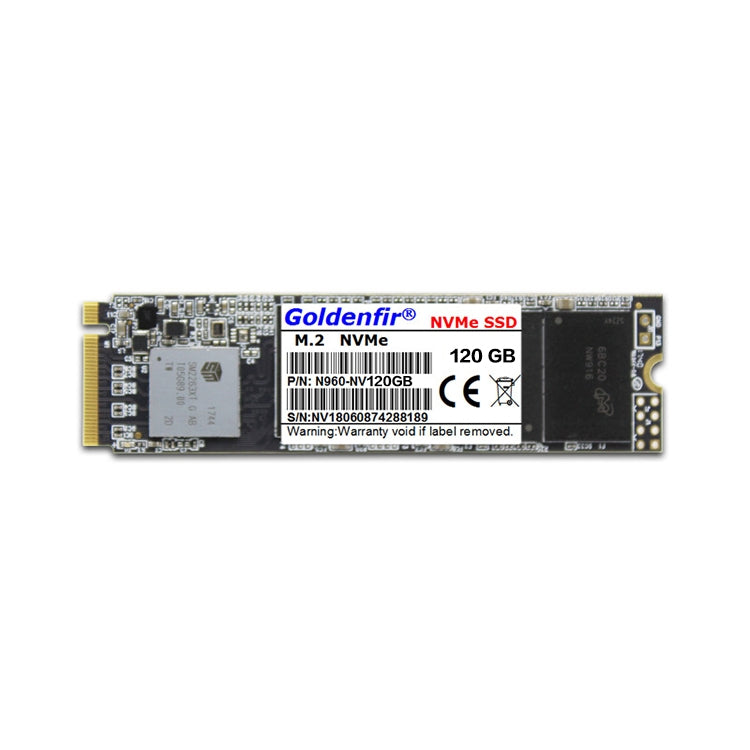 قرص صلب ثابت NVMe M.2 بحجم 2.5 بوصة من Goldenfir، السعة: 120 جيجابايت، M.2 NVMe 120 جيجابايت