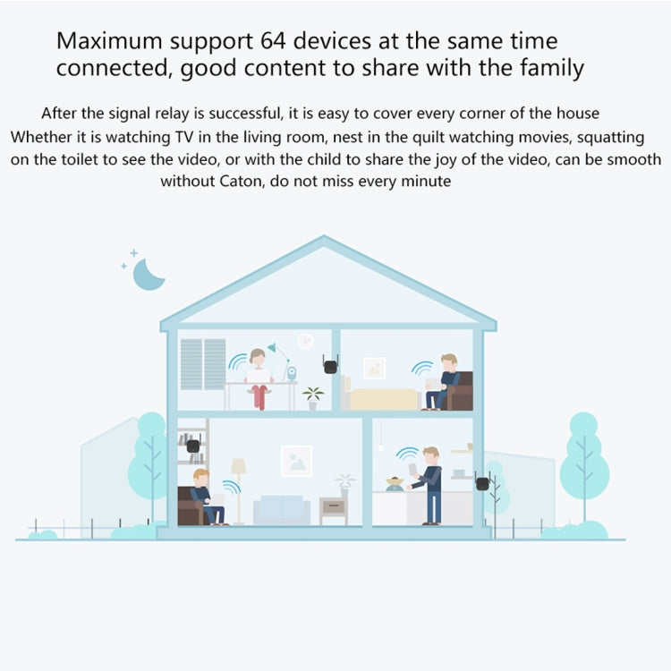مقوي واي فاي أصلي من شاومي Mi WiFi Amplifier Pro بسرعة 300 ميجابت في الثانية مع هوائيات خارجية 2x2، قابس أمريكي، Amplifier Pro