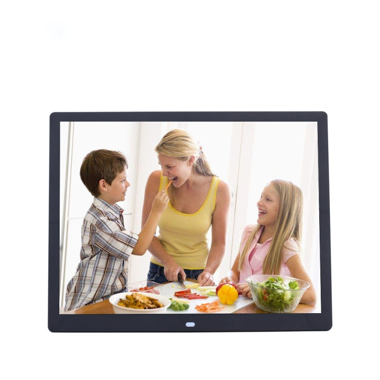 إطار صور رقمي بحجم 15 بوصة جهاز عرض صور إلكتروني دعم جانب ضيق جداً 1080P جهاز إعلان مثبت على الحائط، قابس أمريكي/أوروبي/بريطاني