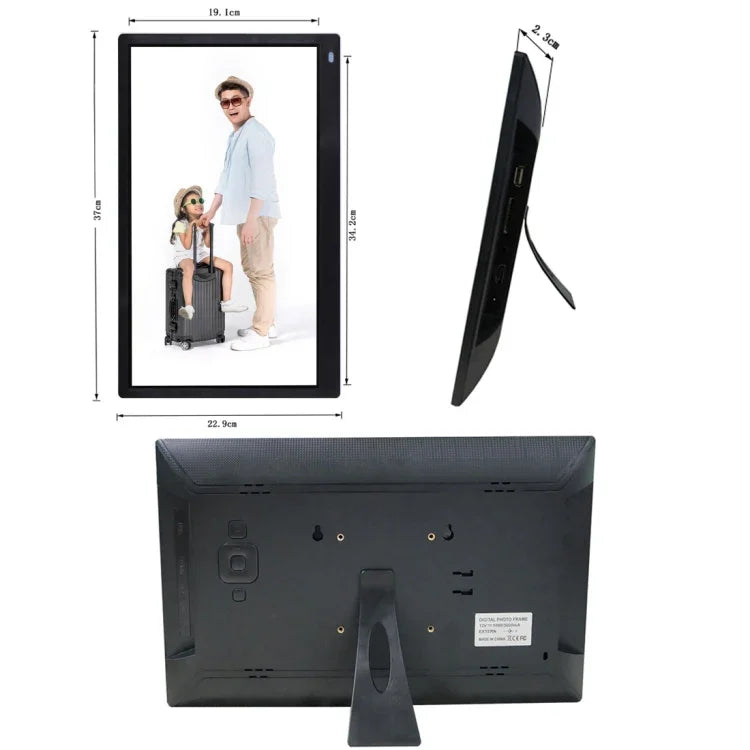 15.6 inch FHD LED Display Digital Photo Frame with Holder & Remote Control, MSTAR V53 Program, Support USB / SD Card Input