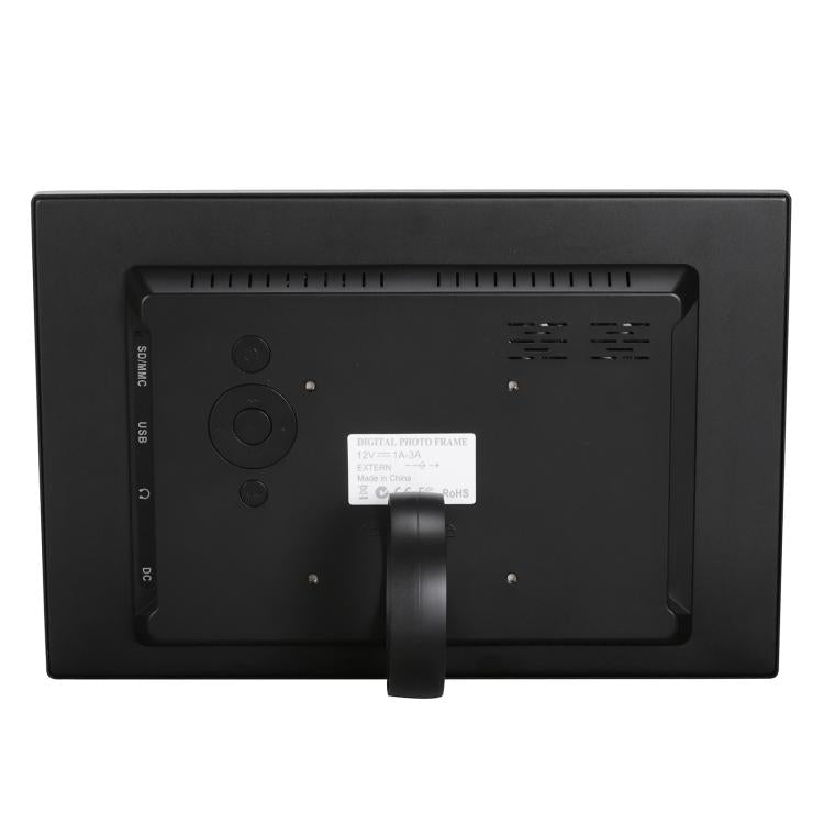 إطار صور رقمي بشاشة عالية الدقة 1280x800 مقاس 12.1 بوصة HSD1202 مع حامل وتحكم عن بعد، يدعم بطاقة SD / MMC / MS / منفذ USB، قابس EU (فضي)، HSD1202 12.1 بوصة