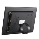 إطار صور رقمي بشاشة عالية الدقة 1280x800 مقاس 12.1 بوصة HSD1202 مع حامل وتحكم عن بعد، يدعم بطاقة SD / MMC / MS / منفذ USB، قابس EU (فضي)، HSD1202 12.1 بوصة
