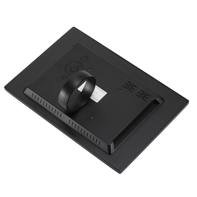 إطار صور رقمي بشاشة عالية الدقة 1280x800 مقاس 12.1 بوصة HSD1202 مع حامل وتحكم عن بعد، يدعم بطاقة SD / MMC / MS / منفذ USB، قابس EU (فضي)، HSD1202 12.1 بوصة