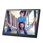 إطار صور رقمي بشاشة عالية الدقة 1280x800 مقاس 12.1 بوصة HSD1202 مع حامل وتحكم عن بعد، يدعم بطاقة SD / MMC / MS / منفذ USB، قابس EU (فضي)، HSD1202 12.1 بوصة